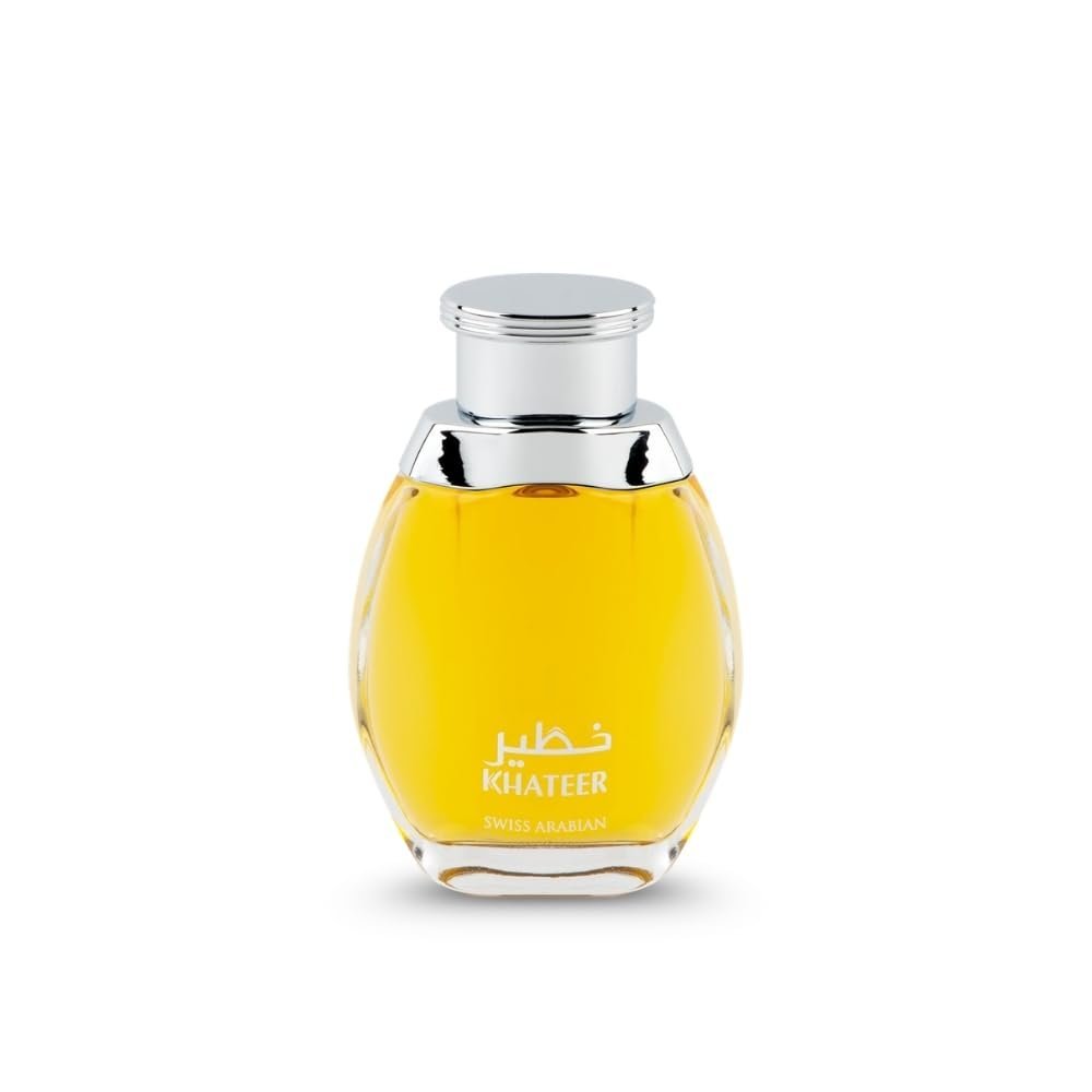41c6QvasmPL._SL1000_.jpg Swiss Arabian Khateer - Arabian Perfume for Men and Women - Long Lasting Perfume for Women and Men - Fresh, Spicy, Amber Fragrances - 3.4 oz - Image 1