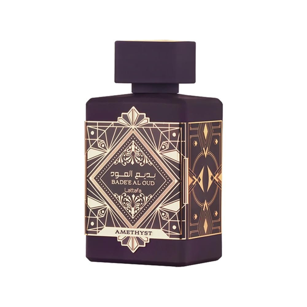 51VqYES6RuL._SL1000_.jpg Lattafa Bade'e Al Oud Amethyst for Unisex Eau de Parfum Spray, 3.4 Ounce / 100 Ml - Image 1