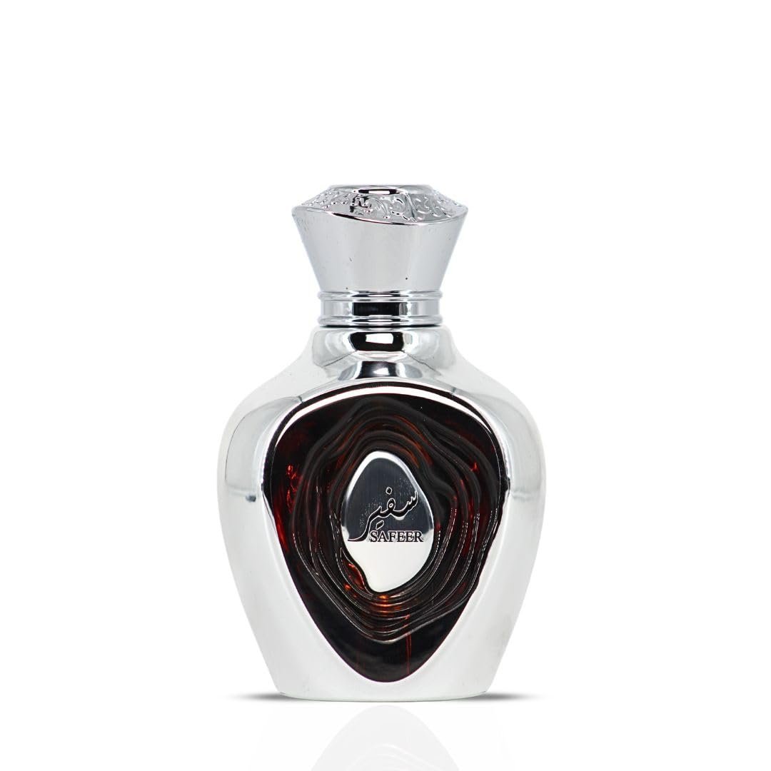 51jQhnaNXpL._SL1080_.jpg Lattafa Niche Emarati Safeer Eau de Parfum for Men - 100ml (3.4 oz) | Woody Spicy Cologne with Bergamot & Juniper Berry - Image 1