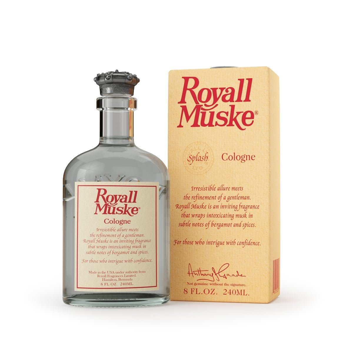 618Zu62-IL._SL1200_.jpg Royall Muske By ROYALL FRAGRANCES FOR MEN 8 oz All Purpose Lotion / Cologne - Image 1