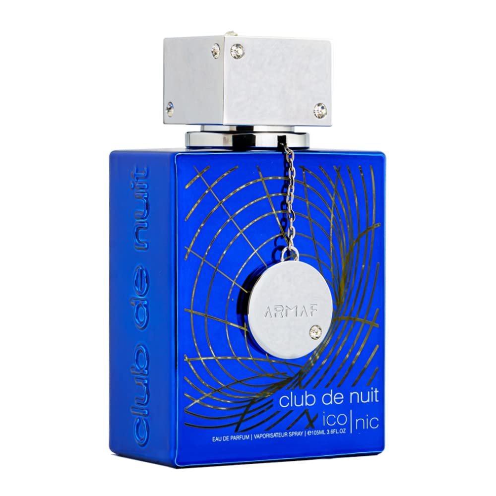 61FxGeCr6hL._SL1000_.jpg Armaf Club de Nuit Blue Iconic for Men Eau de Parfum Spray, 3.6 Ounce - Image 1