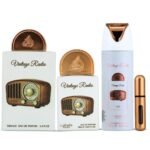 Lattafa Pride Vintage Radio – Aromatic, Woody, Spicy, Amber – 3-Piece Gift Set for Unisex - Image 3