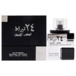 Lattafa 24 Carat White Gold – Fresh, Spicy, Woody – Eau de Parfum Spray Long-Lasting Fragrance for Unisex
