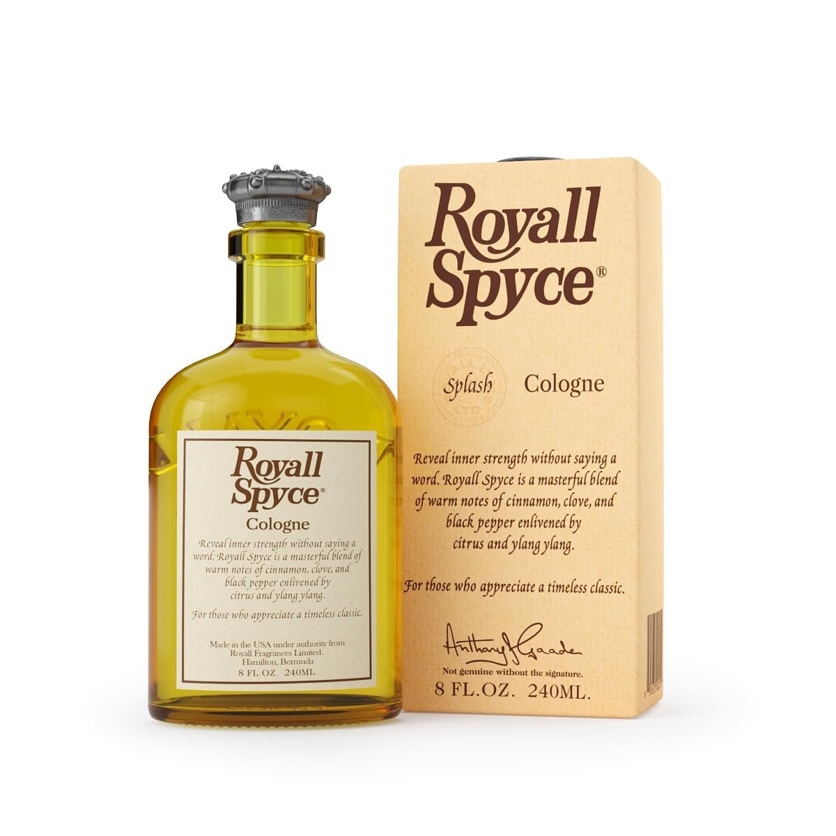 61le-Q-roUL._SL1200_.jpg ROYALL SPYCE by Royall Fragrances All Purpose Lotion/Cologne 8 oz Men - Image 1