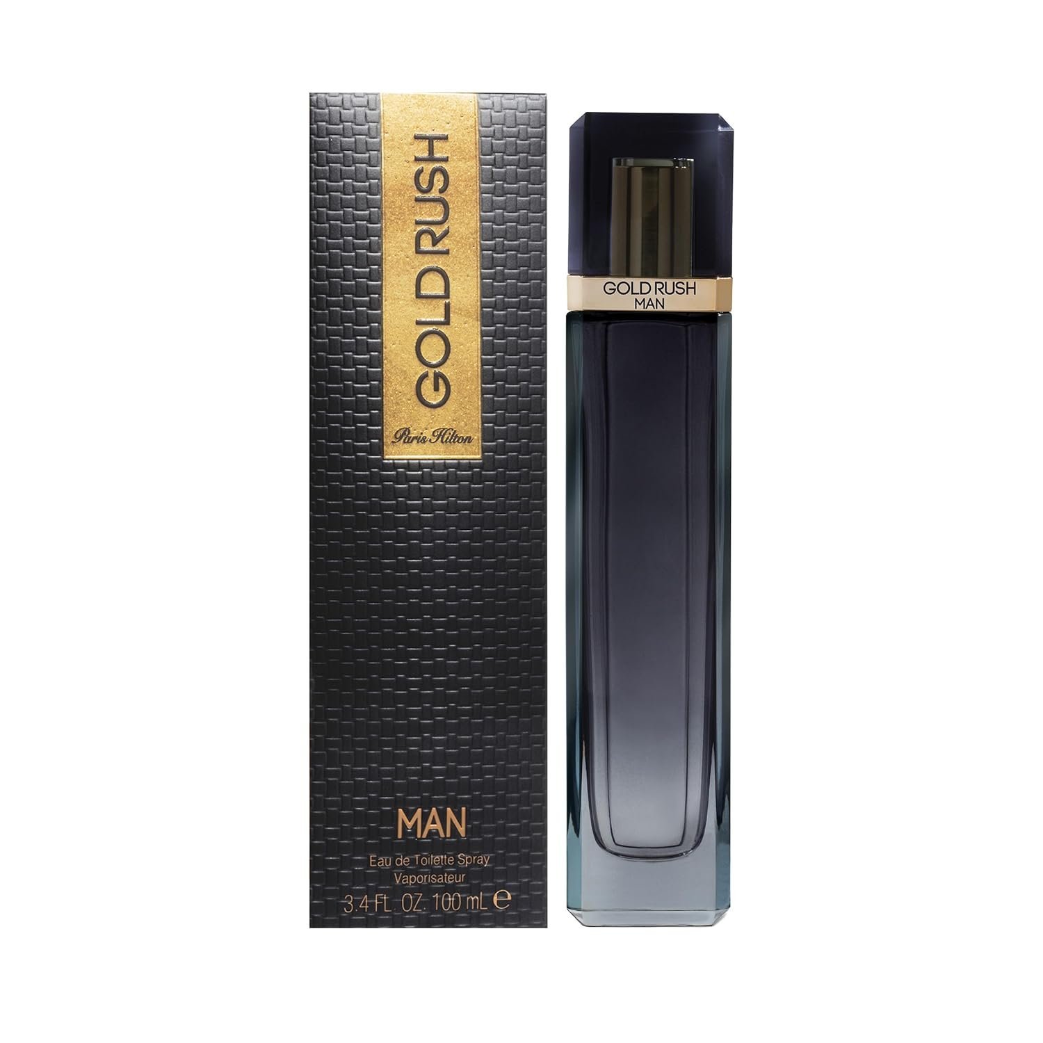 71BJefqTl9L._SL1500_.jpg Gold Rush Man For Men 3.4 Fl oz EDT Spray By Paris Hilton, Black - Image 1