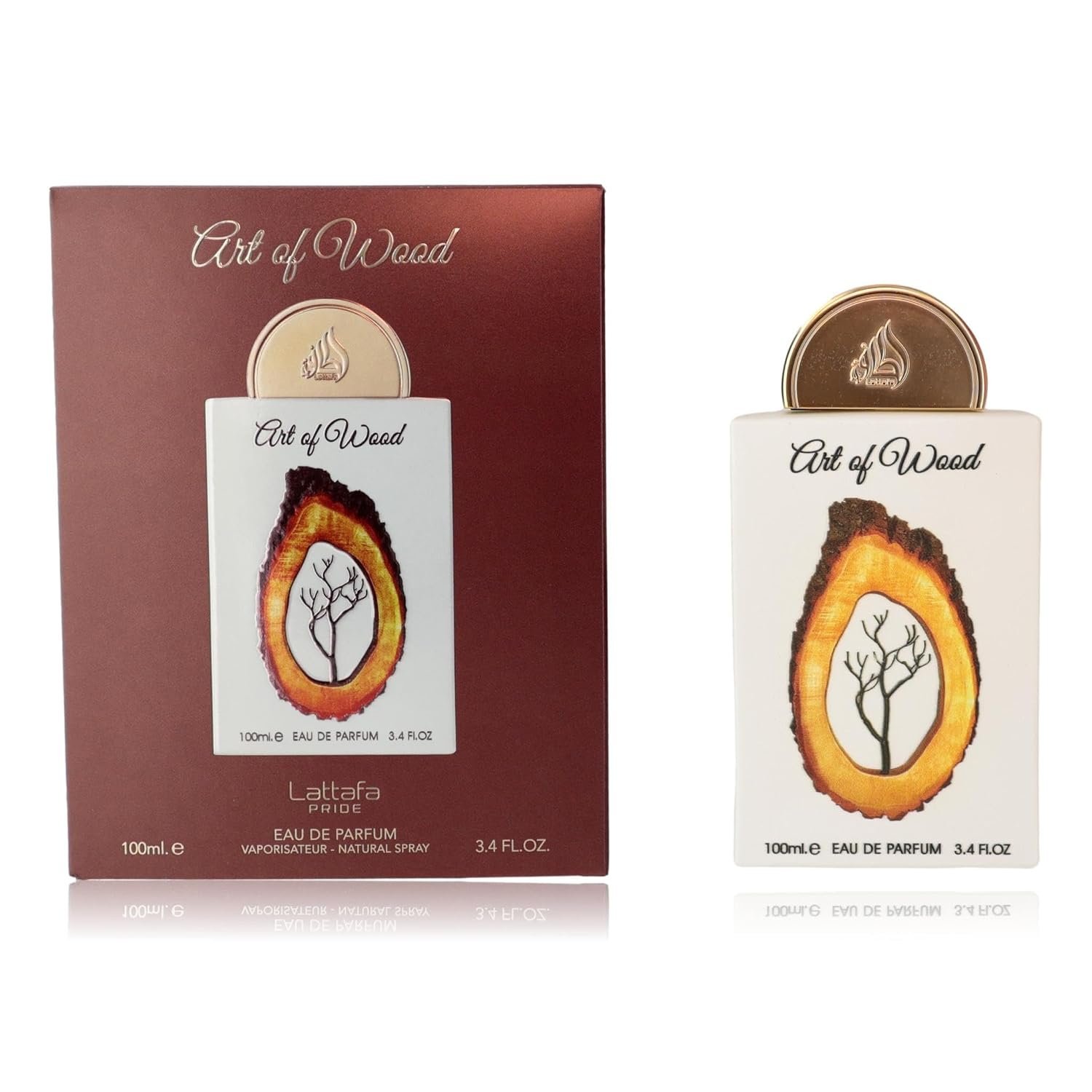 71IpMF7V4L._SL1500_.jpg Lattafa Pride Art of Wood for Unisex Eau de Parfum Spray, 3.4 Ounce / 100 Ml - Image 1