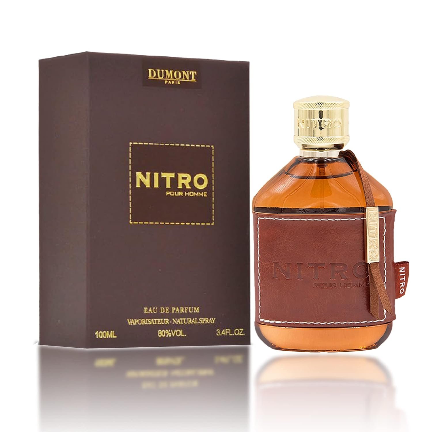 71e6jIBWWLL._SL1500_.jpg Dumont Nitro Pour Homme 3.4 Fl Oz Eau De Parfum for Men – Classic Fruity Woody Floral Fragrance - Image 1