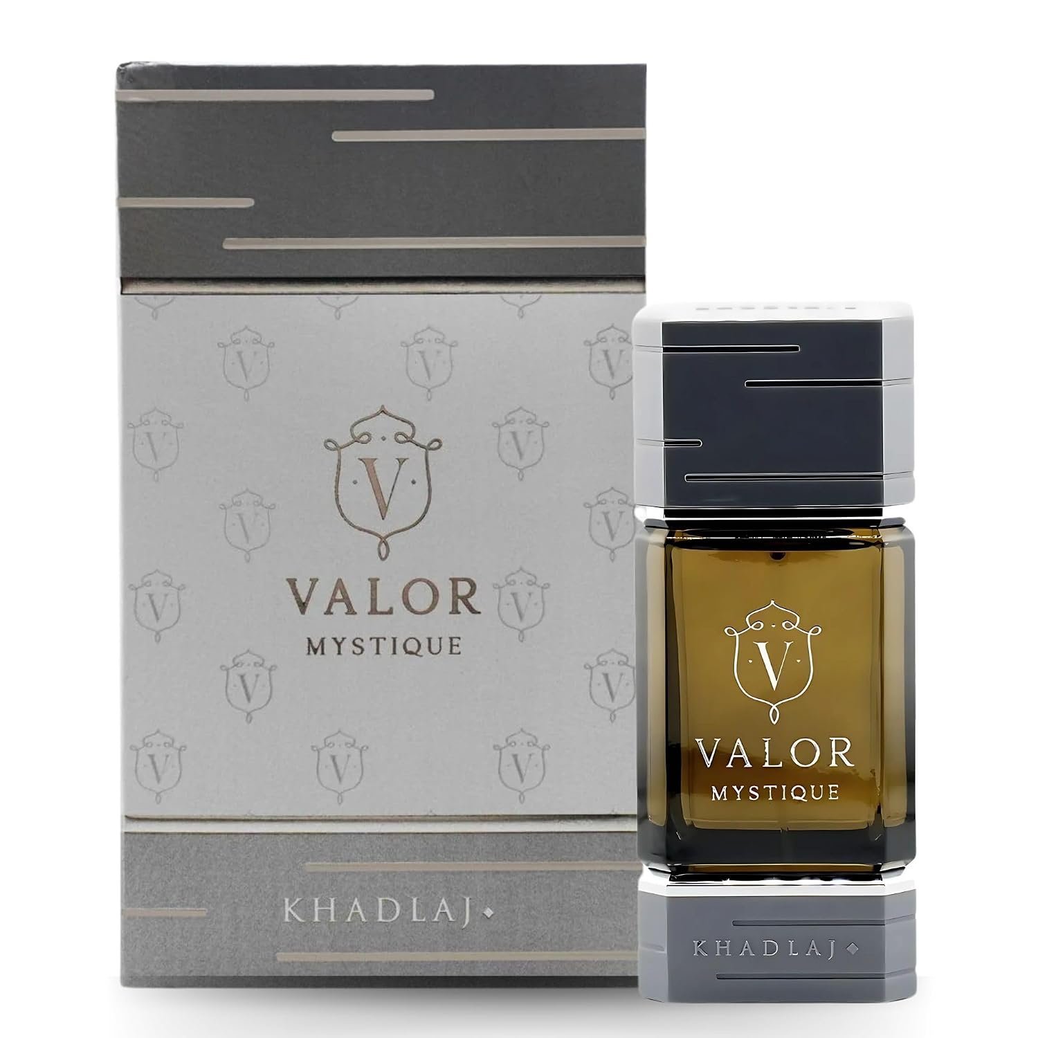 71jbku7goL._SL1500_.jpg Khadlaj Valor Mystique Eau De Parfum Spray for Men, 3.4 Ounce - Image 1