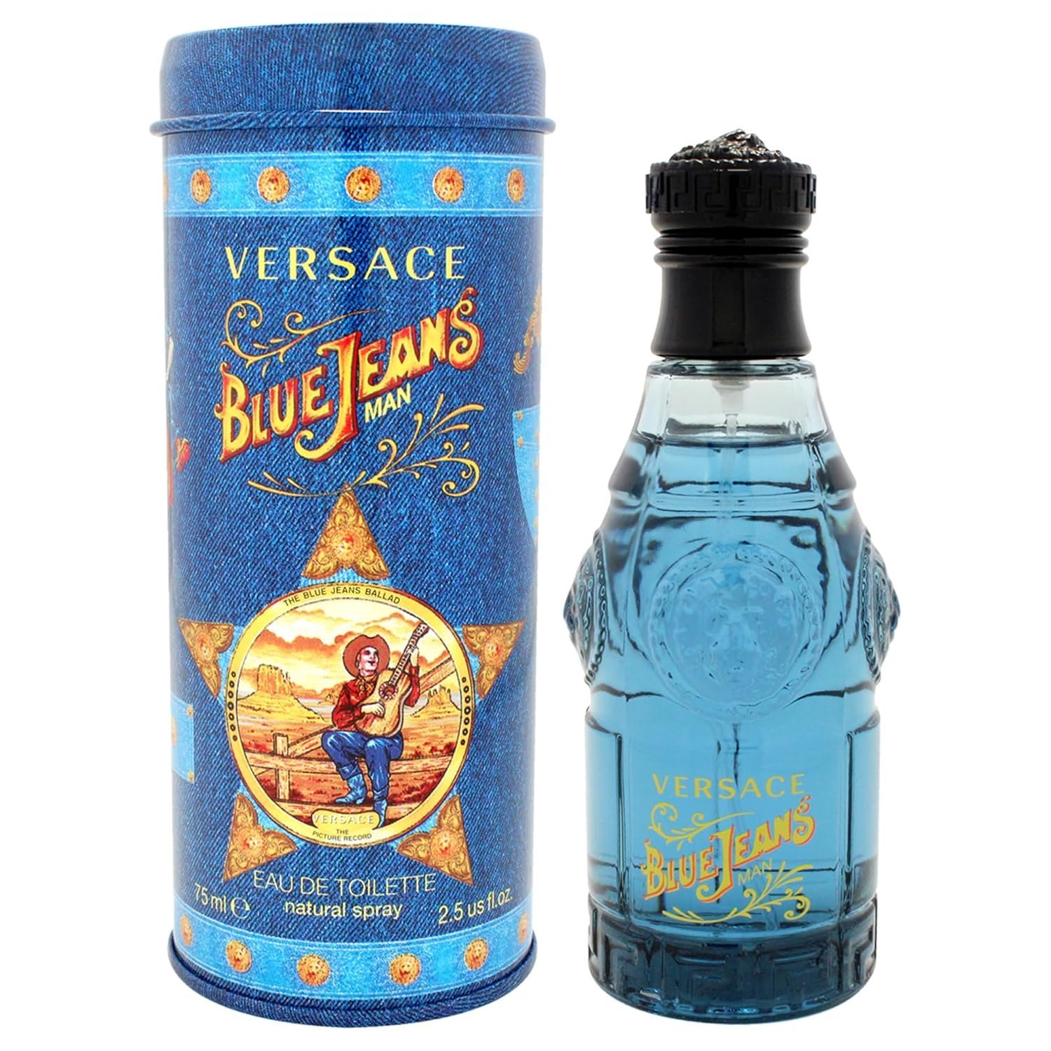 81I4qrjyFkL._SL1500_.jpg Blue Jeans By Gianni Versace For Men, Eau De Toilette Spray 2.5-Ounces - Image 1