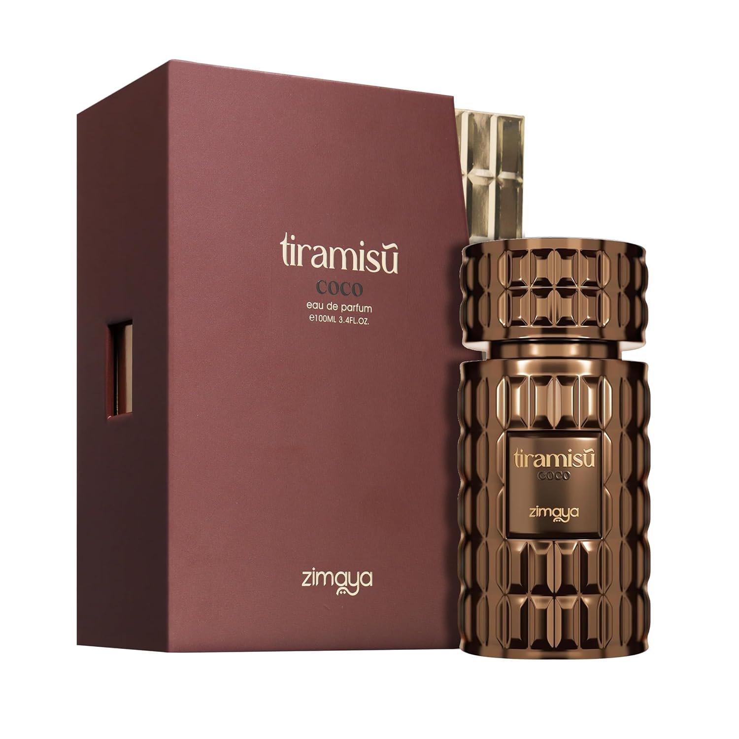 81aJE6svxgL._SL1500_.jpg Zimaya Tiramisu Coco for Unisex Eau De Parfum, 3.4 Fl. Oz - Image 1